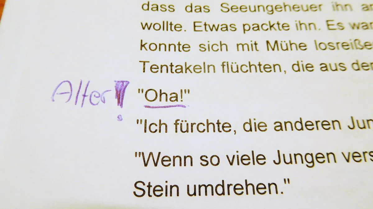 Die Jugendsprache in meinem ersten Jugendbuch