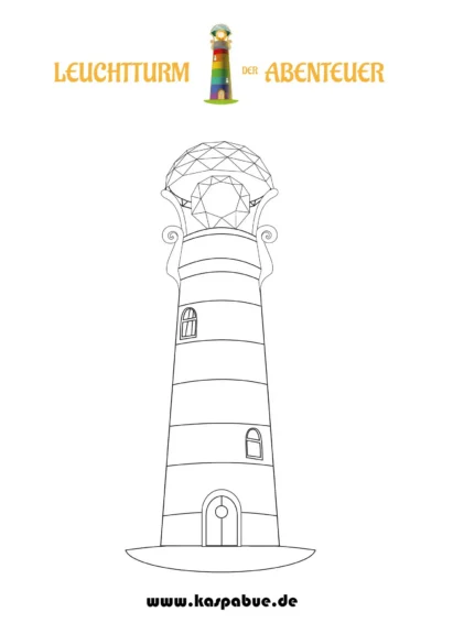 Ausmalbild Malvorlage Leuchtturm