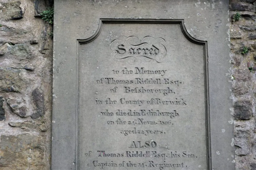 Greyfriars Kirkyard Edinburgh Grab von Riddell