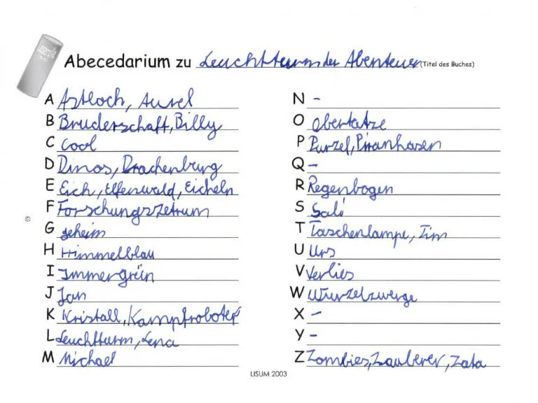 Buchvorstellung 4. Klasse Abecedarium